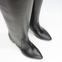 Класичні чоботи із чорної шкіри Арт. 457-9/53Ок