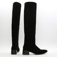 Класичні чоботи із чорної замші Арт. 457-10/56