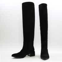 Класичні чоботи із чорної замші Арт. 457-10/56