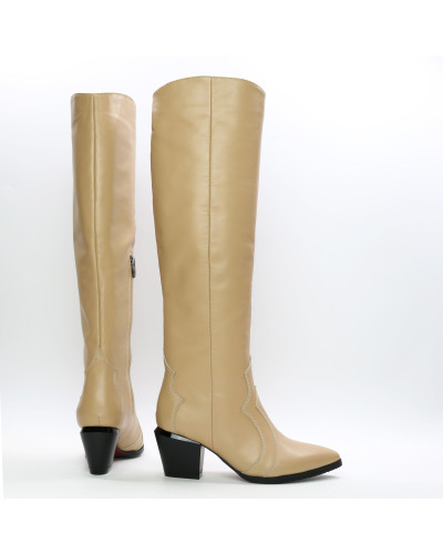 Класичні чоботи зі шкіри Арт. 657-12/57