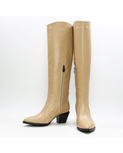 Класичні чоботи зі шкіри Арт. 657-12/57