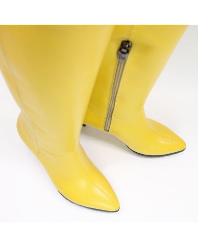 Класичні чоботи на шпильці Арт. 657-14/36