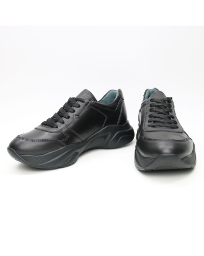 Кросівки з чорної шкіри Арт. Т-3/21913