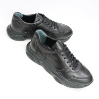 Кросівки з чорної шкіри Арт. Т-3/21913