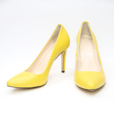 Туфлі-човники з жовтої шкіри Арт. 35-1/60Ок
