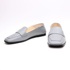 Сірі лофери з квадратним носом Арт. 072-3П