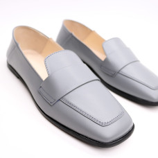 Сірі лофери з квадратним носом Арт. 072-3П