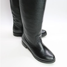 Чоботи із чорної шкіри флотар Арт.12-33V