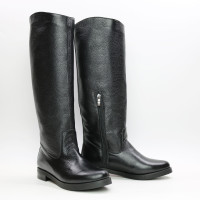 Чоботи із чорної шкіри флотар Арт.12-33V