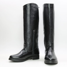 Чоботи із чорної шкіри флотар Арт.12-33V