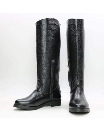 Чоботи із чорної шкіри флотар Арт.12-33V