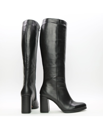 Чорні шкіряні чоботи Арт. 52-1Ok