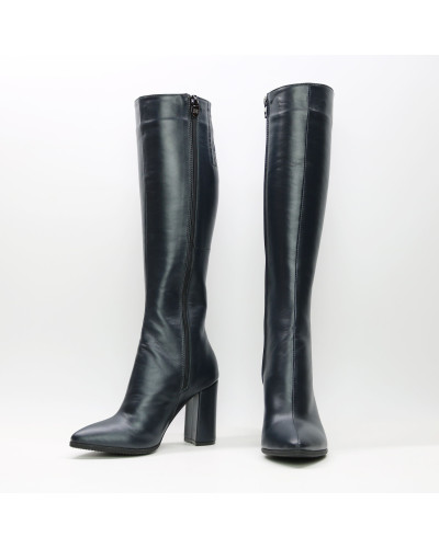 Шкіряні чоботи на підборах Арт. 35-11/44Ок