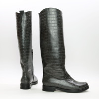 Чоботи зі шкіри під рептилію Арт.12-33V