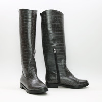 Чоботи зі шкіри під рептилію Арт.12-33V