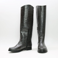 Чоботи зі шкіри під рептилію Арт.12-33V