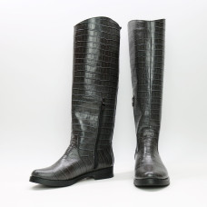 Чоботи зі шкіри під рептилію Арт.12-33V