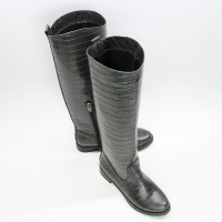 Чоботи зі шкіри під рептилію Арт.12-33V