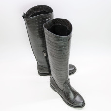 Чоботи зі шкіри під рептилію Арт.12-33V