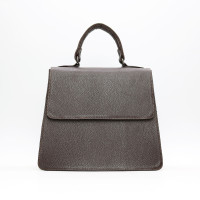 Шкіряна сумка кольору шоколад Арт. YS-1001