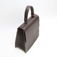 Шкіряна сумка кольору шоколад Арт. YS-1001