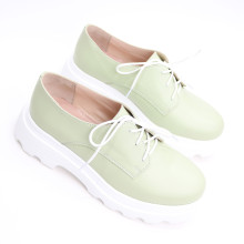 Туфлі зі шкіри відтінку фісташка Арт. 12-29/As23