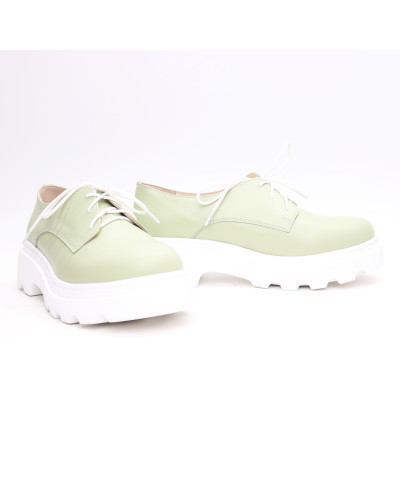 Туфлі зі шкіри відтінку фісташка Арт. 12-29/As23