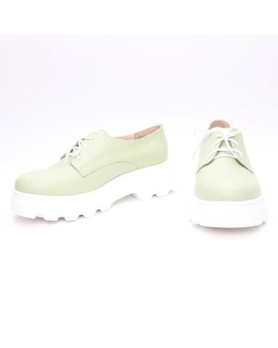 Туфлі зі шкіри відтінку фісташка Арт. 12-29/As23