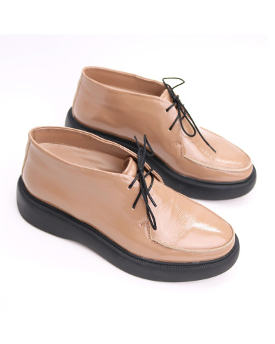 Лакові бежеві туфлі Арт. 156-5/Hill3