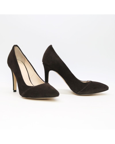 Туфлі-човники кольору шоколад Арт. 35-9Os/60Ок