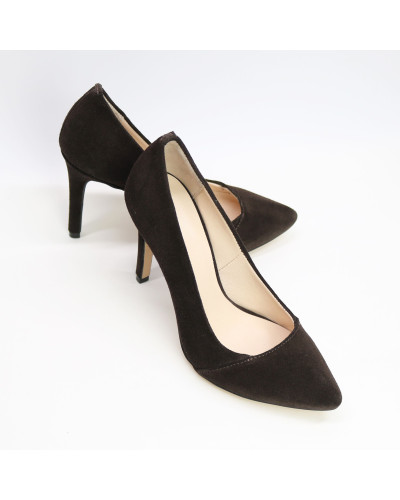 Туфлі-човники кольору шоколад Арт. 35-9Os/60Ок