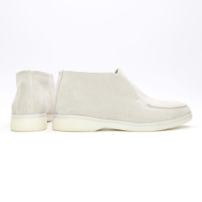 Високі замшеві лофери в бежевому кольорі — тепло, м’якість і стиль від Your Step Арт. 156-4