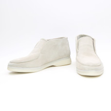 Високі замшеві лофери в бежевому кольорі — тепло, м’якість і стиль від Your Step Арт. 156-4