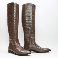 Високі чоботи під рептилію Арт. 104-5