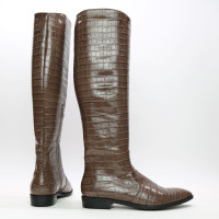 Високі чоботи під рептилію Арт. 104-5