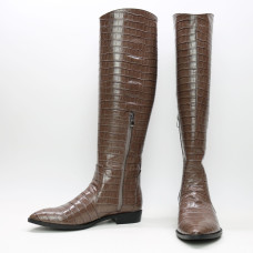 Високі чоботи під рептилію Арт. 104-5