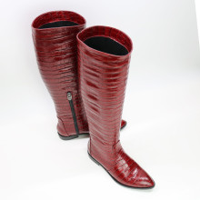 Високі чоботи під рептилію Арт. 104-5