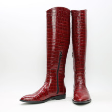 Високі чоботи під рептилію Арт. 104-5