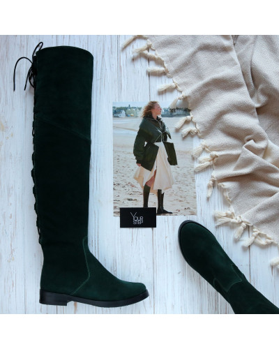 Високі чоботи із замші Арт.12-34V