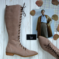 Високі чоботи зі шнурівкою Арт. 104-4