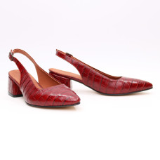 Слінгбеки з червоної шкіри під рептилію Арт. 457-3/53Ок