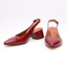 Слінгбеки з червоної шкіри під рептилію Арт. 457-3/53Ок