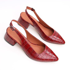 Слінгбеки з червоної шкіри під рептилію Арт. 457-3/53Ок