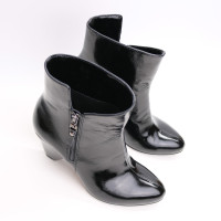 Ботильоны из черного наплака Арт. 52-5/54Ок