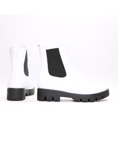 Челсі з білої шкіри Арт. 12-1(S2)