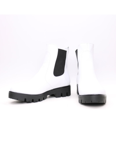 Челсі з білої шкіри Арт. 12-1(S2)