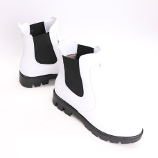 Челсі з білої шкіри Арт. 12-1(S2)