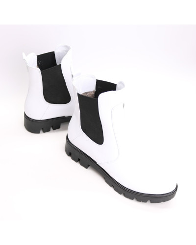 Челсі з білої шкіри Арт. 12-1(S2)