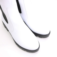 Челсі з білої шкіри Арт. 12-1(S2)