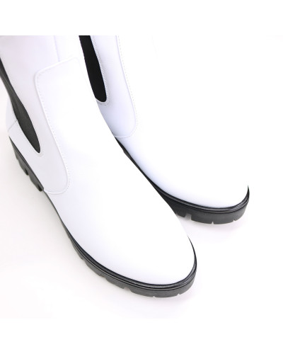 Челсі з білої шкіри Арт. 12-1(S2)